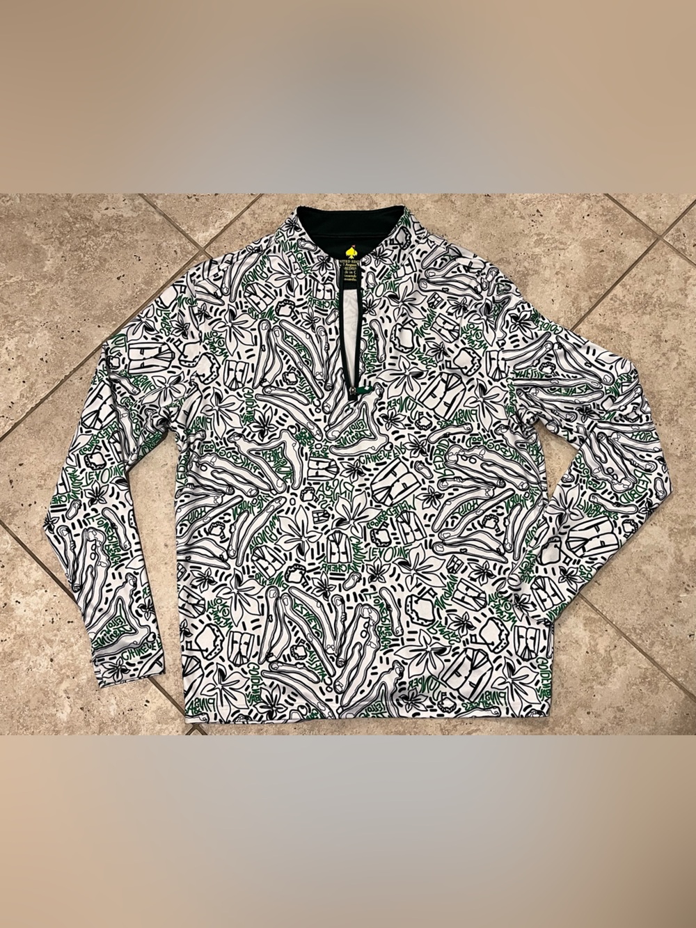Pins and Aces Men's M 1/4 Zip Pullover Limited Edition 2022 Augusta Masters Golf